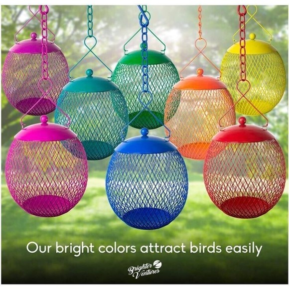 EnDarius-Set of 4 Squirrel Proof Bird Feeders for Outside - Picture 8 of 8